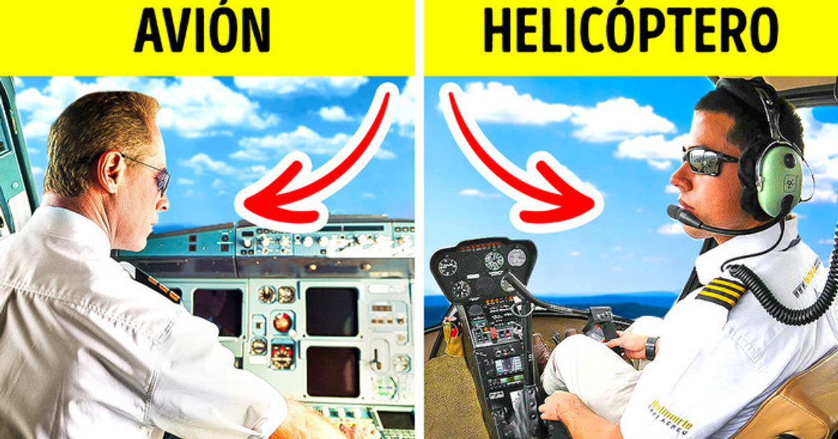 Por qué pilotos de avión siempre se sientan a la izquierda, pero los de helicópteros, a la derecha