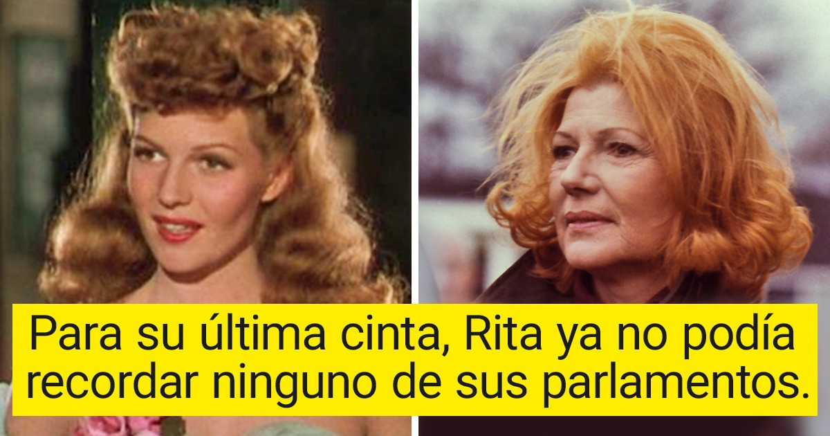 Conoce la historia de Rita Hayworth y su transformación de un ícono de belleza al rostro del Alzheimer