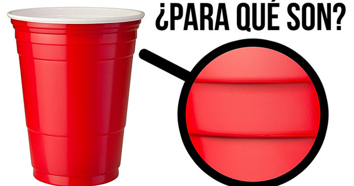 Las líneas en los vasos de plástico no son para lo que piensas Las líneas en los vasos de plástico no son para lo que piensas