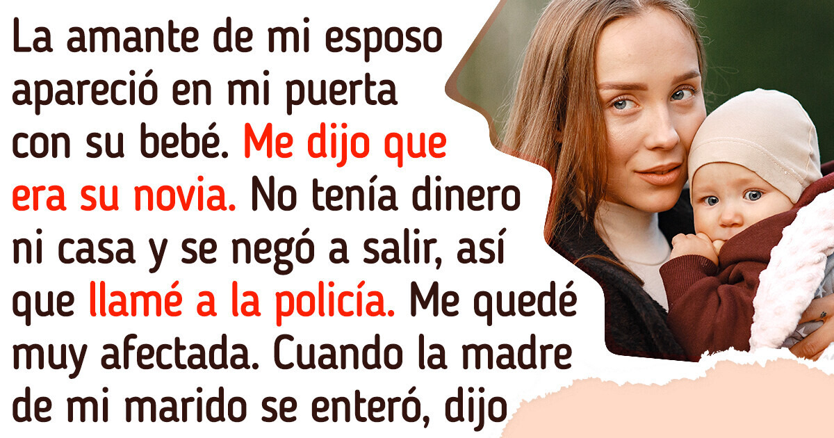 La amante de mi esposo vino a verme con su bebé, y los eché a la calle