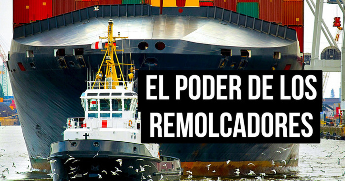 Cómo remolcadores diminutos mueven barcos enormes