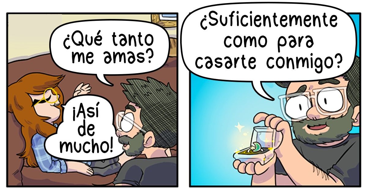 13 Cómics con una gota de locura sobre la vida con un novio y 4 gatos