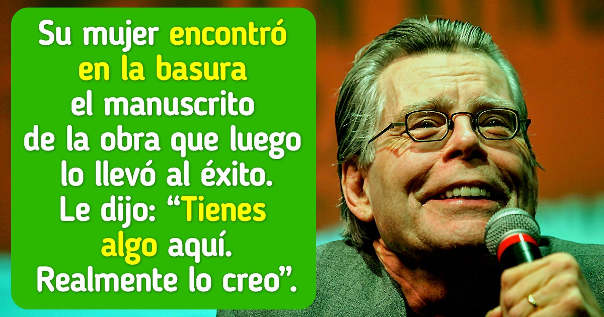 La historia de Stephen King, quien estuvo a punto de olvidarse de escribir después muchos rechazos