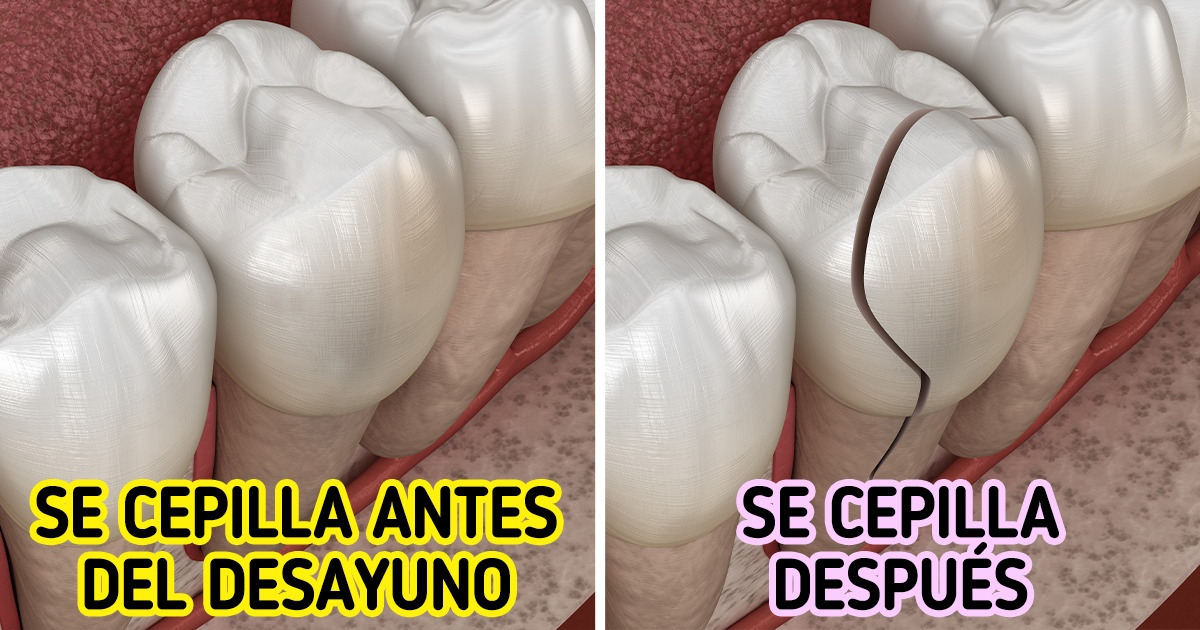 Por qué es mejor no cepillarse los dientes después del desayuno