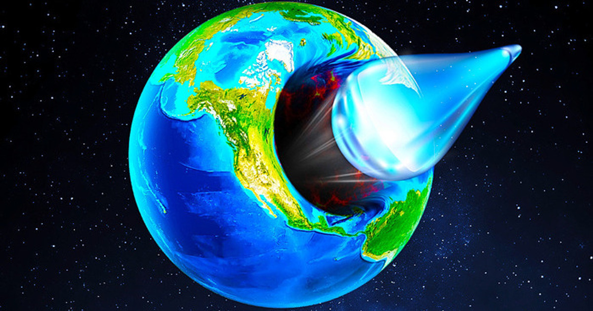 ¿Qué pasaría si una gota de agua cayera en la Tierra a la velocidad de la luz? ¿Qué pasaría si una gota de agua cayera en la Tierra a la velocidad de la luz?