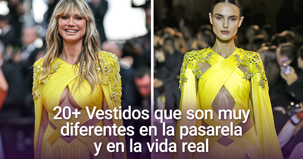 20+ Vestidos que son muy diferentes en la pasarela y en la vida real