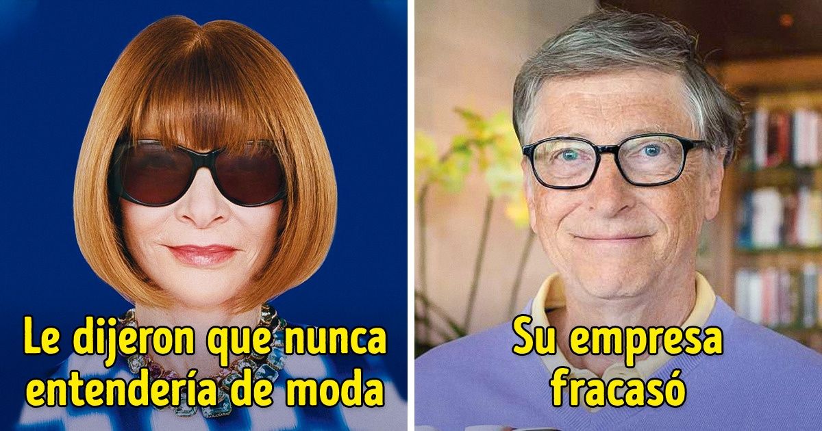 12 Historias de famosos en las que el fracaso fue el camino hacia el éxito 12 Historias de famosos en las que el fracaso fue el camino hacia el éxito
