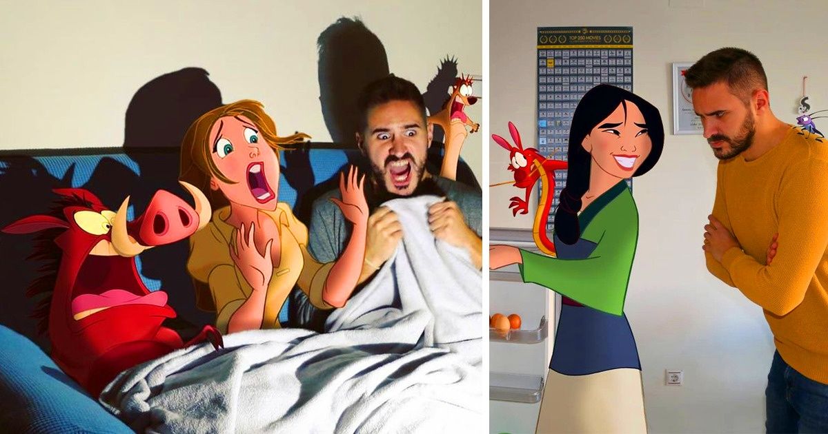 Un maestro de primaria hace montajes con personajes de Disney para ver cómo sería vivir con ellos (parte 2) Un maestro de primaria hace montajes con personajes de Disney para ver cómo sería vivir con ellos (parte 2)