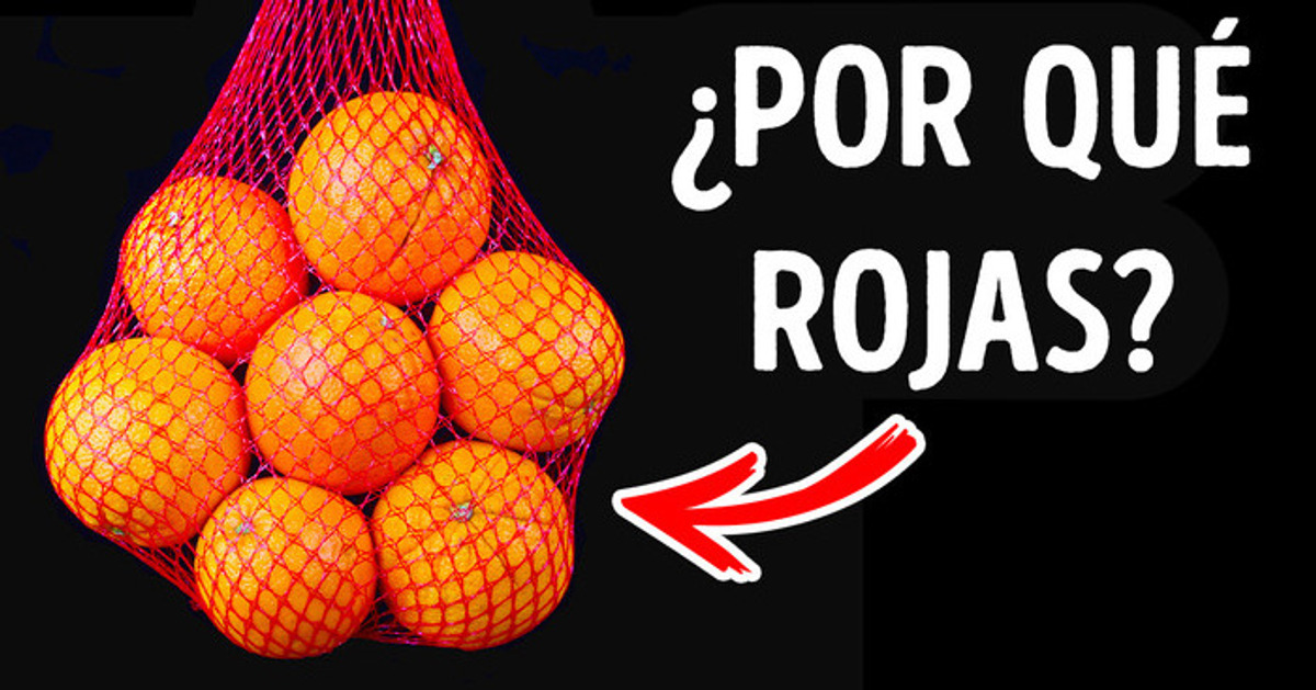 Hay una razón por la que las naranjas vienen en bolsas ROJAS de malla