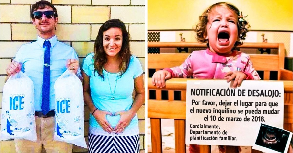 23 Graciosas reacciones a la noticia de un embarazo capturadas por la cámara