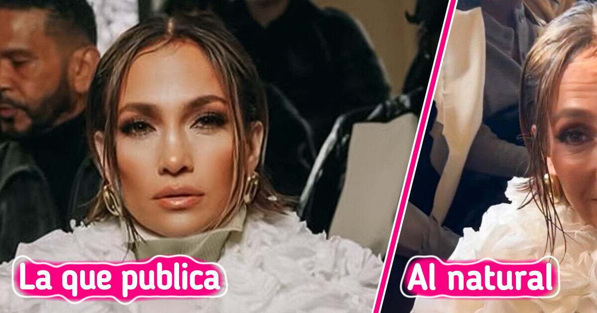 Jennifer López confunde con su aspecto sin filtro, muy diferente a sus fotos publicadas