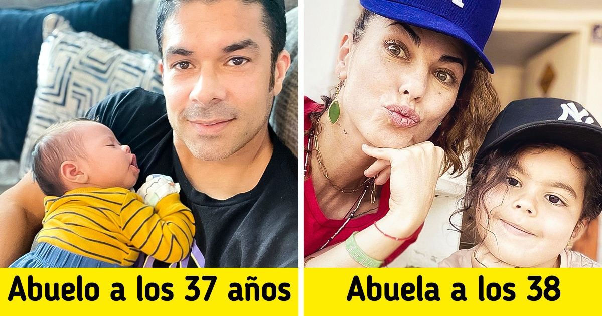 14 Famosos Que Se Convirtieron En Abuelos Cuando Todavía No Tenían Ni Una Arruga Genial 