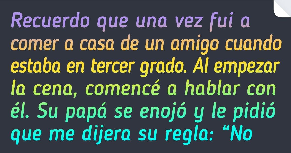 20 Internautas contaron las reglas casi absurdas que tuvieron que cumplir en su infancia 20 Internautas contaron las reglas casi absurdas que tuvieron que cumplir en su infancia