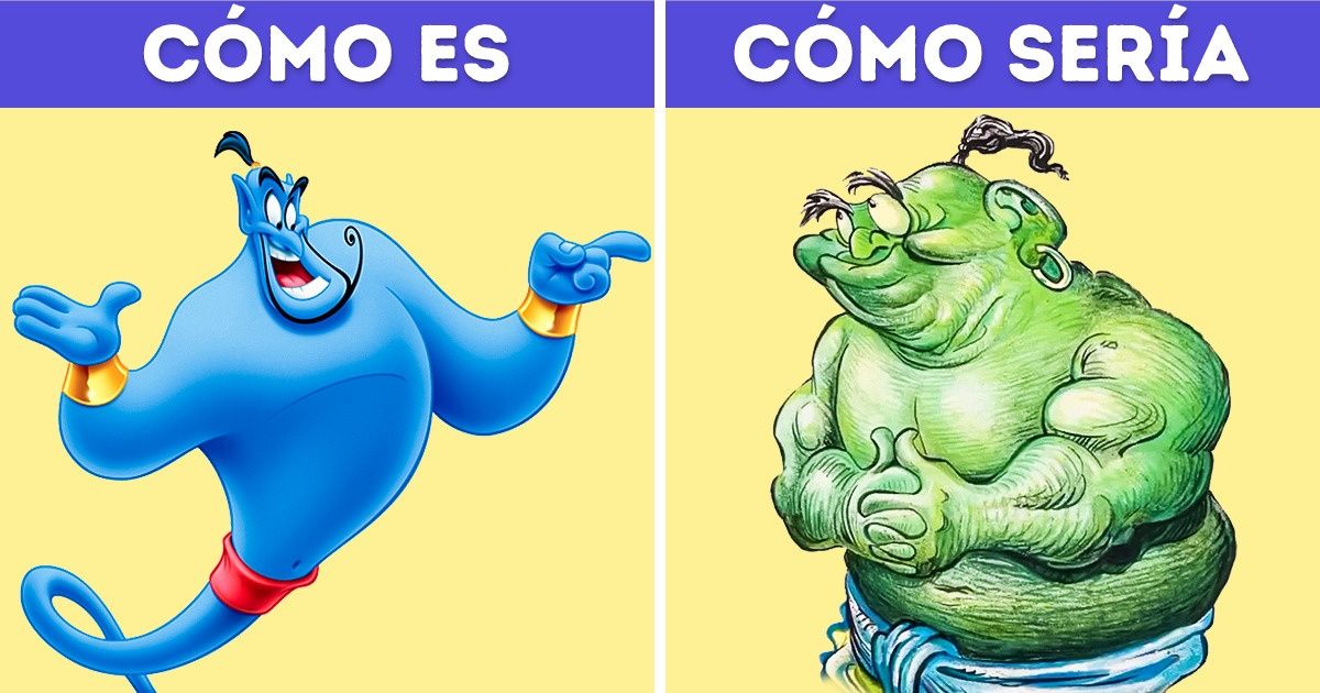 Cómo serían 19 personajes de Disney si se hubieran mantenido los primeros bocetos Cómo serían 19 personajes de Disney si se hubieran mantenido los primeros bocetos