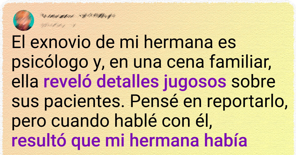 Mis padres me repudian porque separé a mi hermana de su pareja Mis padres me repudian porque separé a mi hermana de su pareja