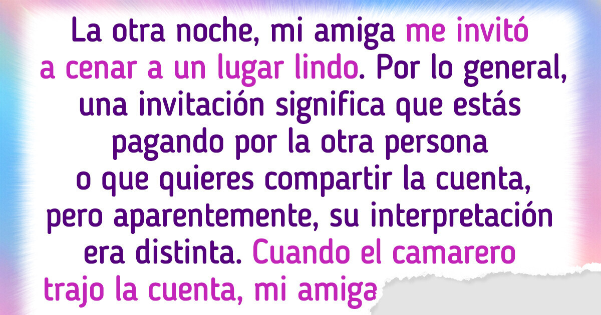 La historia de cómo una simple comida entre amigas terminó en una pelea por dinero La historia de cómo una simple comida entre amigas terminó en una pelea por dinero