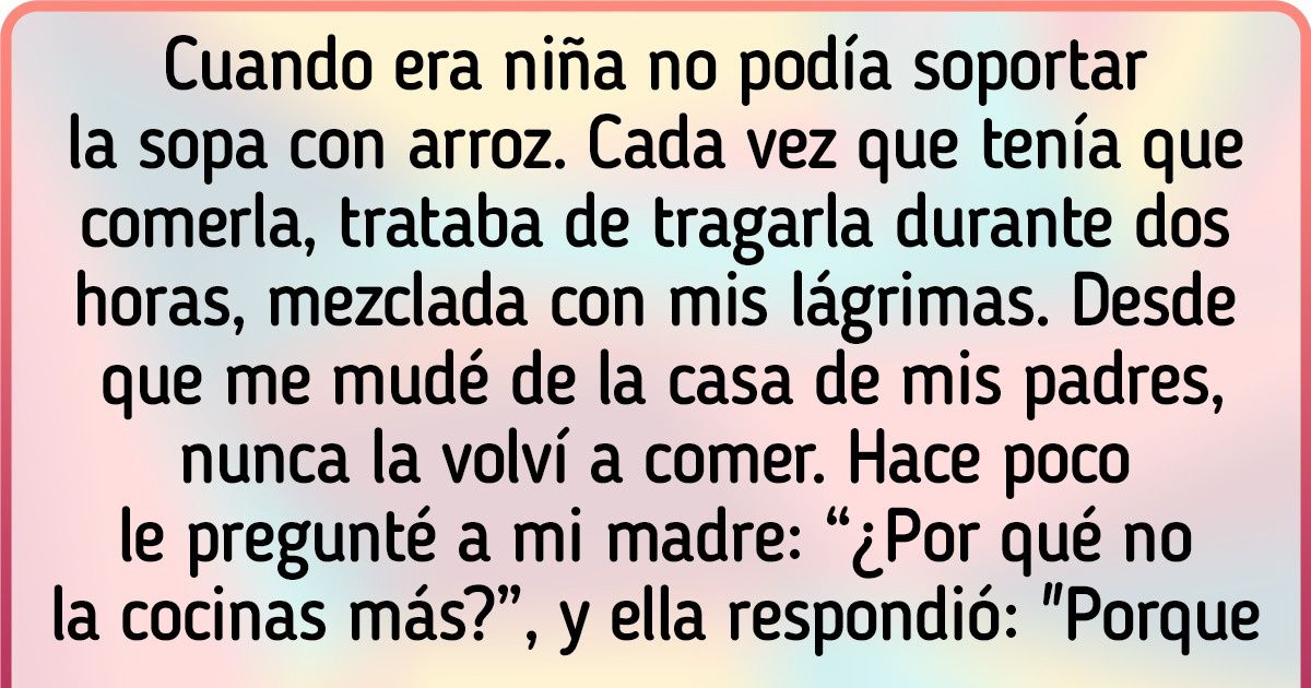 13 Personas listas para llorar en el hombro de un psicólogo, contándole qué les daban de comer cuando eran niños 13 Personas listas para llorar en el hombro de un psicólogo, contándole qué les daban de comer cuando eran niños
