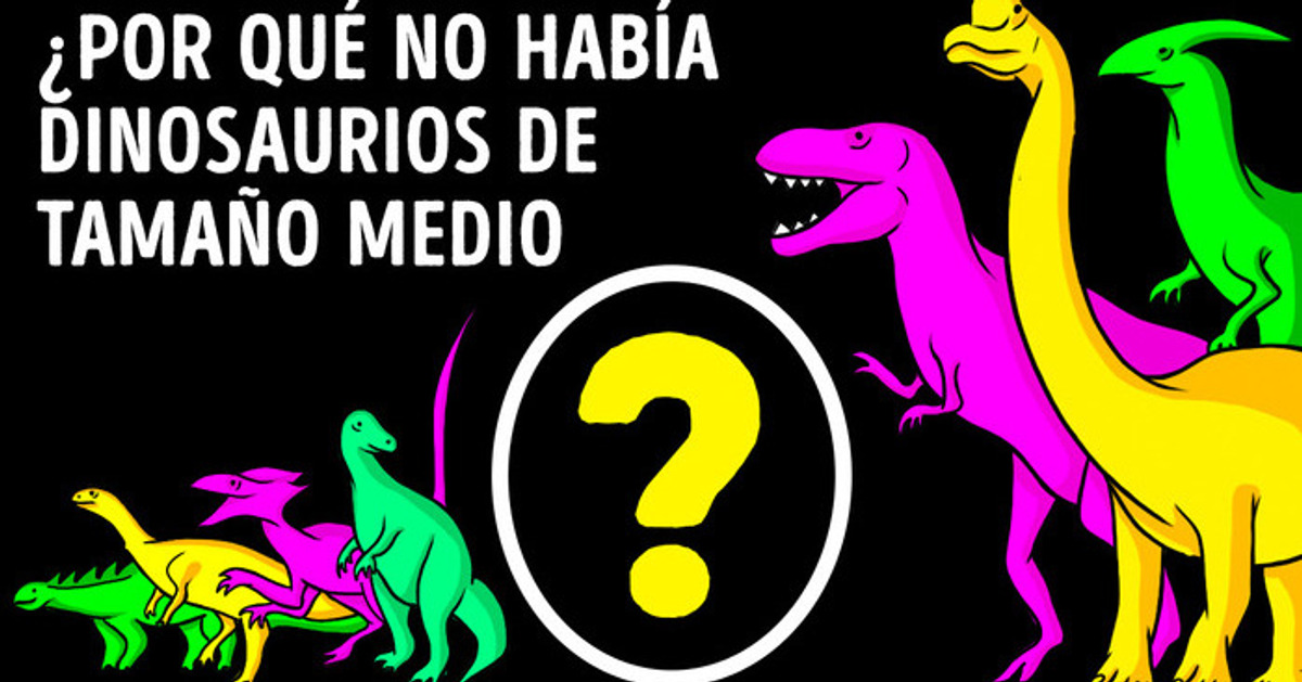 Es por esto por lo que los dinosaurios solo eran gigantes o pequeños