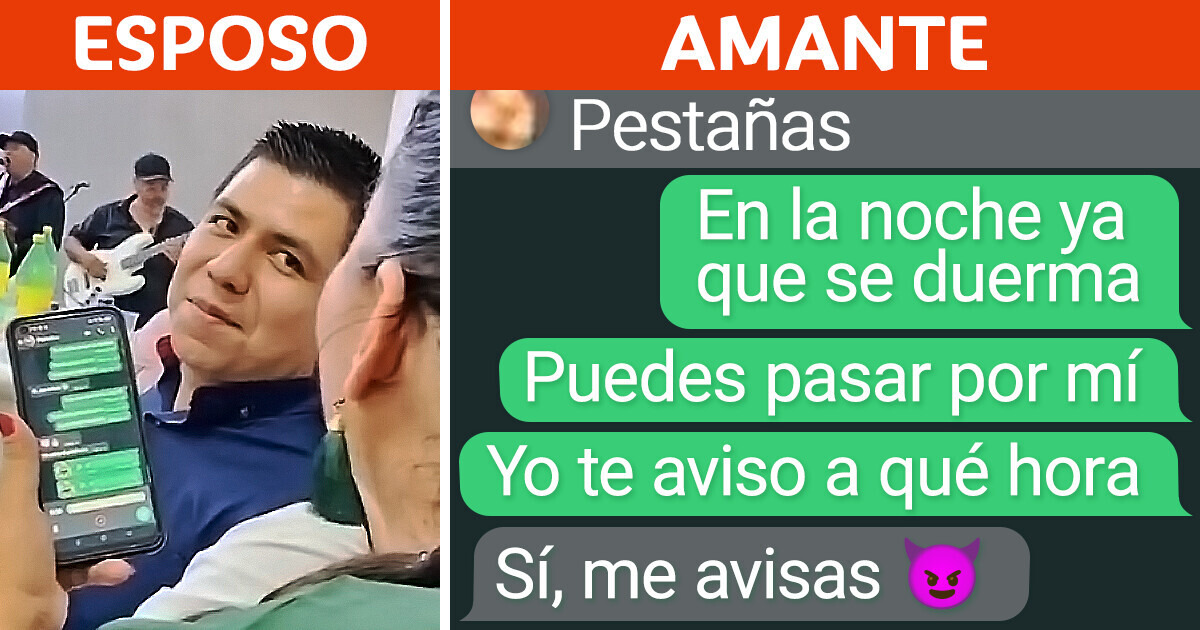 Exhiben A Una Mujer Que Habla Con Su Amante Frente Al Marido Genial 