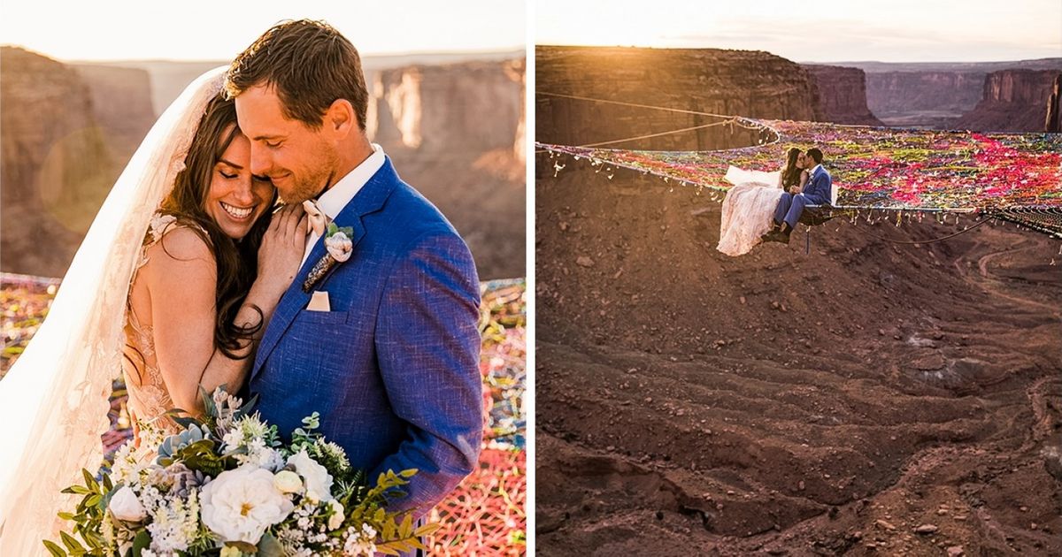 Las fotos de boda de una pareja estadounidense hizo que todo el mundo hablara de ellos