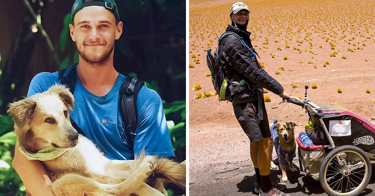 Un hombre ha recorrido el mundo caminando junto a su perrita durante 5 años, y nos contó sus motivos para hacerlo Un hombre ha recorrido el mundo caminando junto a su perrita durante 5 años, y nos contó sus motivos para hacerlo