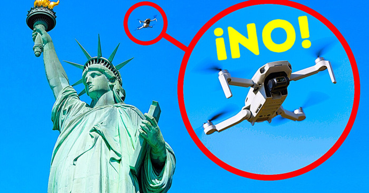 Será mejor que no vueles un dron cerca de la Estatua de la Libertad Será mejor que no vueles un dron cerca de la Estatua de la Libertad