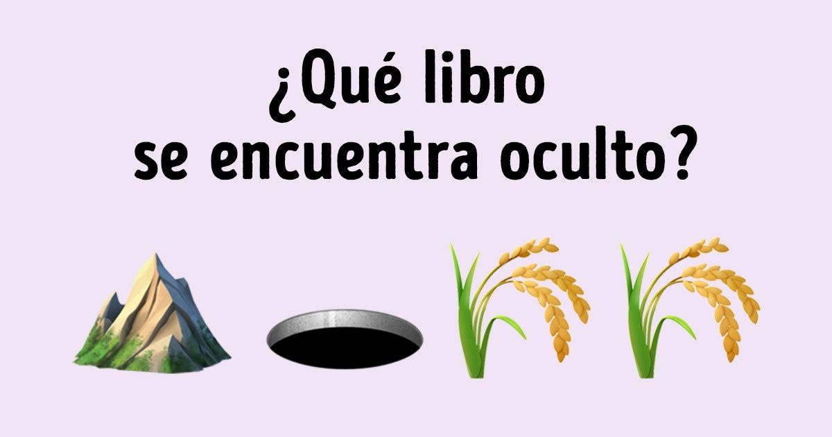 Test: ¿Podrás adivinar el libro a partir de unos emojis?