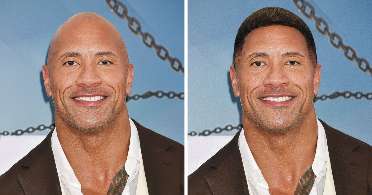 Así se verían 14 famosos si no fueran calvos, según Genial Así se verían 14 famosos si no fueran calvos, según Genial