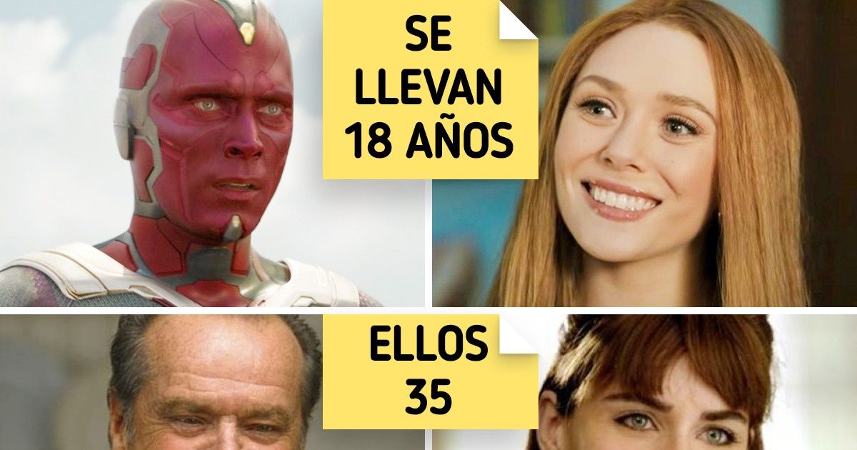 14 Parejas de la pantalla grande que parecen llevarse varios años, pero en realidad se llevan muchos más 14 Parejas de la pantalla grande que parecen llevarse varios años, pero en realidad se llevan muchos más