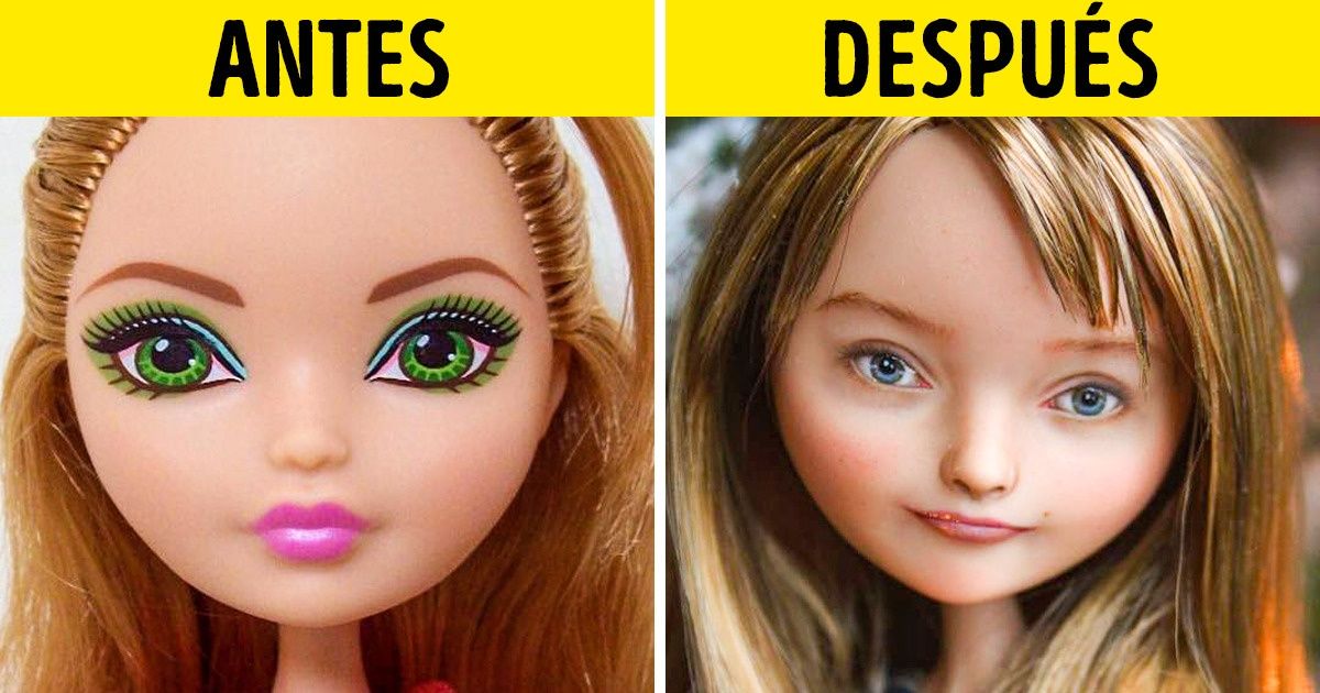 Una artista ucraniana les quita el maquillaje a las muñecas para revelar sus rostros verdaderos