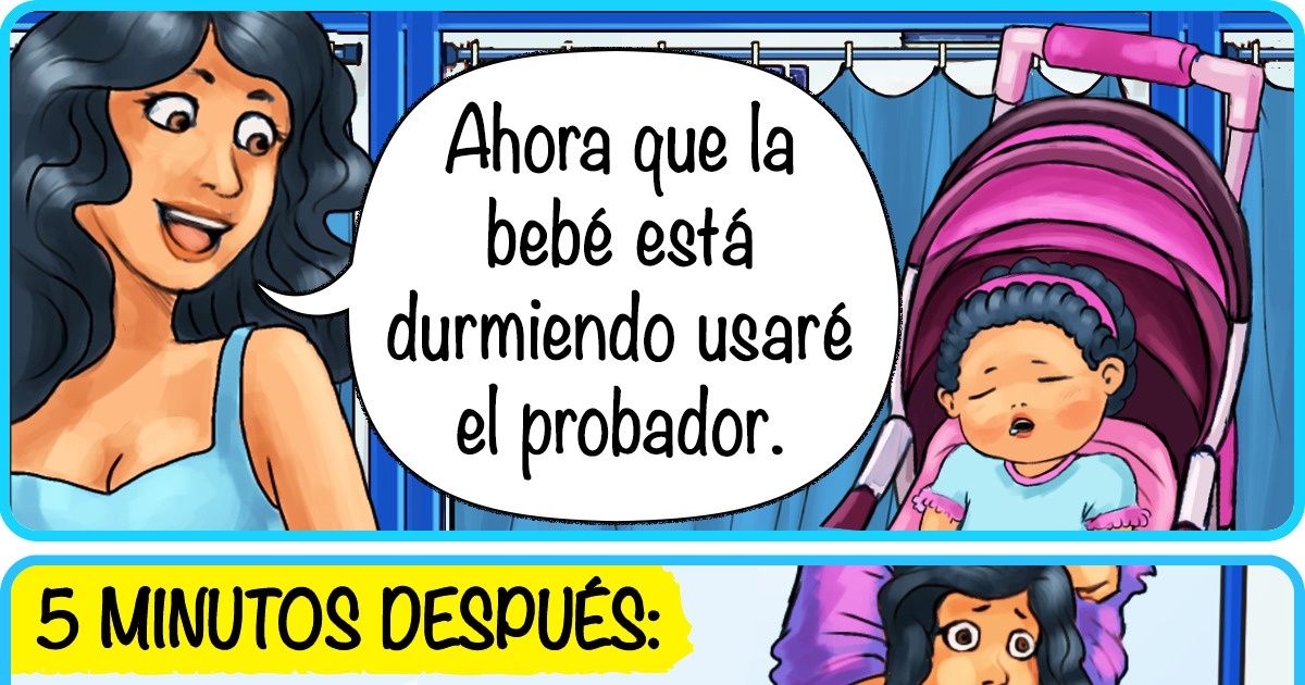 15 Cómics que ilustran situaciones que muchas vivimos cuando vamos a comprar ropa
