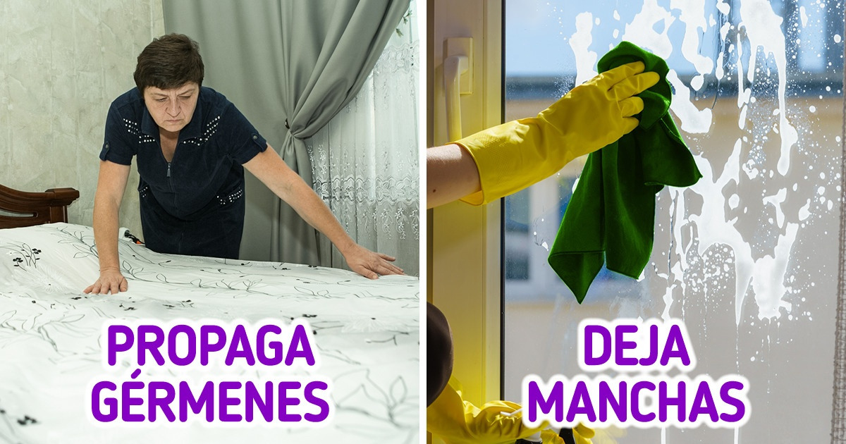 10 Errores comunes que podrías estar cometiendo a la hora de la limpieza del hogar
