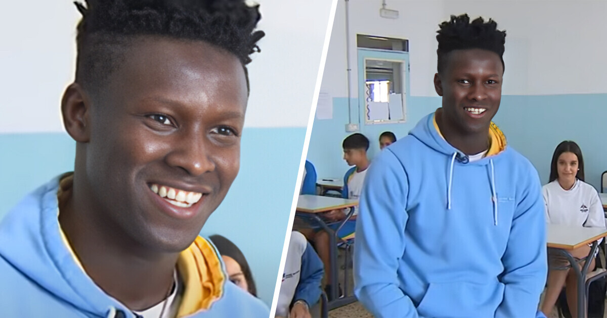 Compañeros de salón de un joven que llegó a su nuevo hogar en patera le hicieron un regalo conmovedor Compañeros de salón de un joven que llegó a su nuevo hogar en patera le hicieron un regalo conmovedor