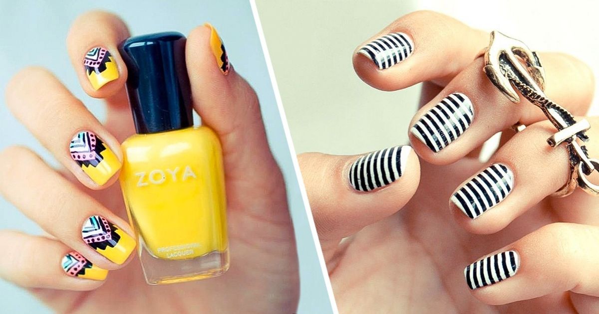 15 Ideas para manicura con uñas cortas