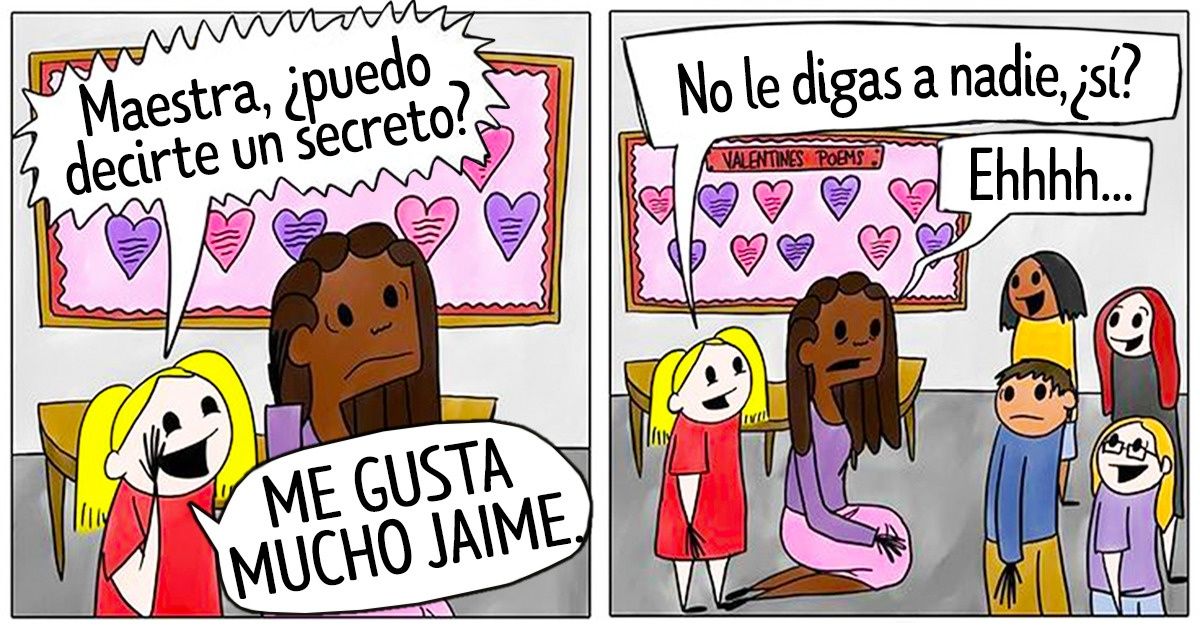 23 Cómics sobre situaciones típicas y graciosas que los maestros viven con sus alumnos 23 Cómics sobre situaciones típicas y graciosas que los maestros viven con sus alumnos