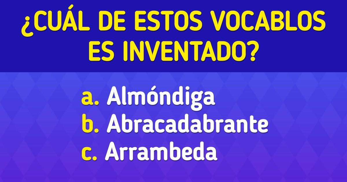 Test: Encuentra la palabra falsa de la lista en menos de 10 segundos Test: Encuentra la palabra falsa de la lista en menos de 10 segundos