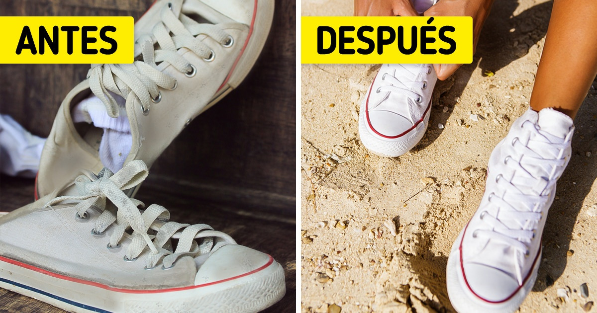 10 Formas sencillas de blanquear tus tenis con productos que tienes en casa 10 Formas sencillas de blanquear tus tenis con productos que tienes en casa