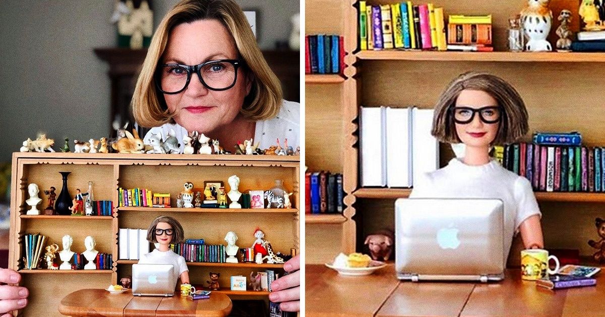 Una abuelita realiza accesorios y muebles únicos para su familia Barbie Una abuelita realiza accesorios y muebles únicos para su familia Barbie