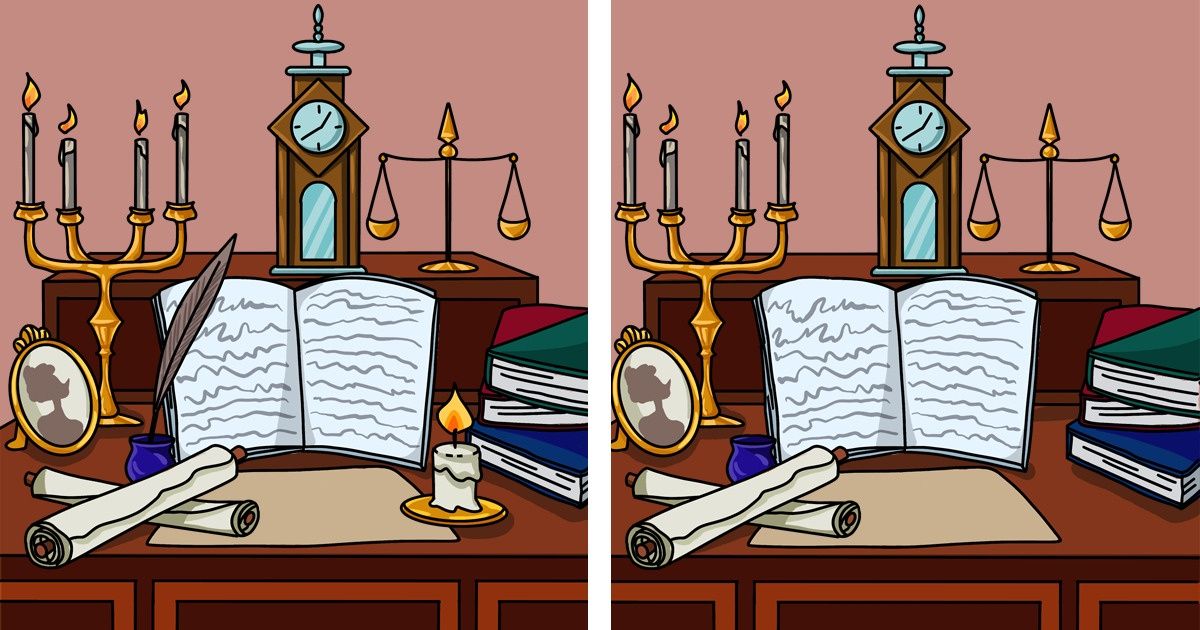 Test: Pon a prueba tu poder de observación y encuentra los objetos que faltan en la segunda imagen