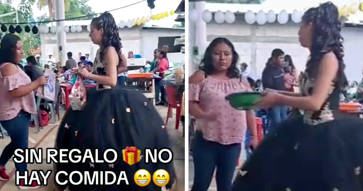 Quinceañera condiciona a sus invitados: “Si no traen regalo, no hay comida” Quinceañera condiciona a sus invitados: “Si no traen regalo, no hay comida”