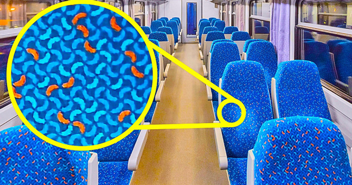 Razón genuina por la que los asientos del autobús están cubiertos con patrones y 10 secretos más