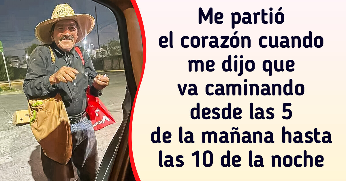 Abuelito de 80 años conmueve las redes por vender sus productos en la calle