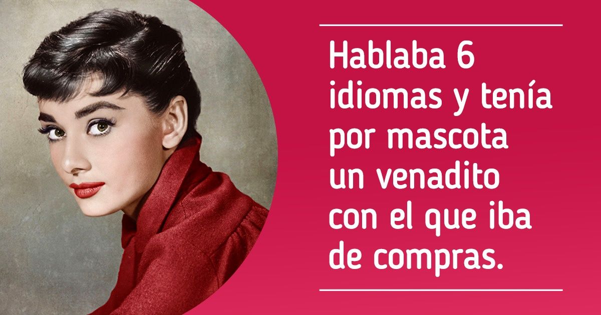 Artista les da color a las fotografías de Audrey Hepburn y nosotros agregamos algunos datos sobre su vida Artista les da color a las fotografías de Audrey Hepburn y nosotros agregamos algunos datos sobre su vida