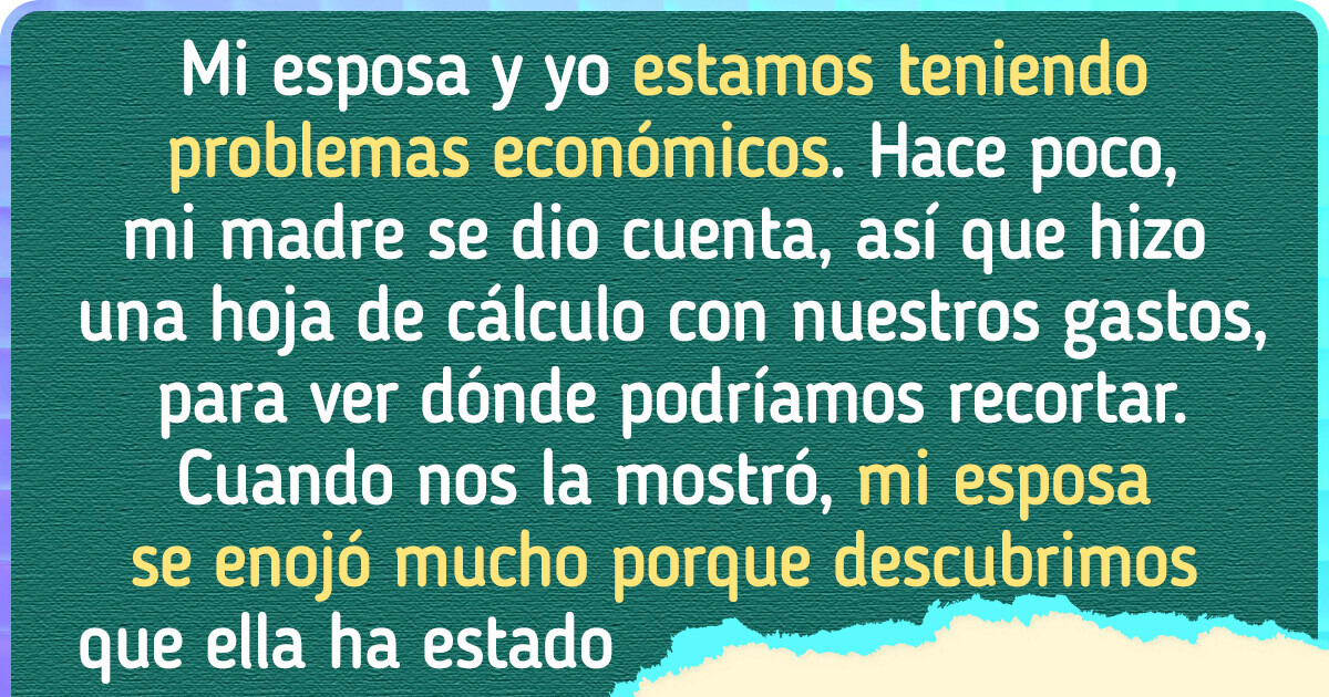Acepté que mi mamá nos ayudara con nuestras finanzas, pero todo salió mal Acepté que mi mamá nos ayudara con nuestras finanzas, pero todo salió mal