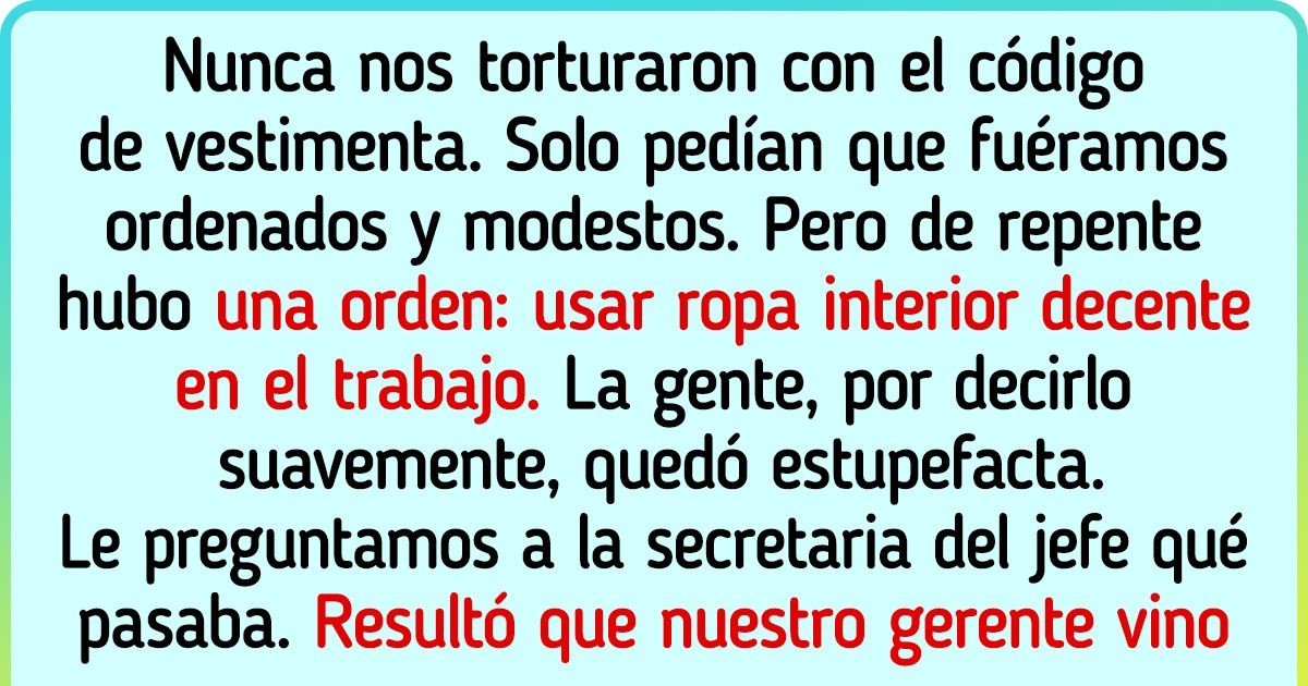 15 Historias sobre un código de vestimenta que claramente fue inventado por alguien que no tenía nada mejor para hacer 15 Historias sobre un código de vestimenta que claramente fue inventado por alguien que no tenía nada mejor para hacer