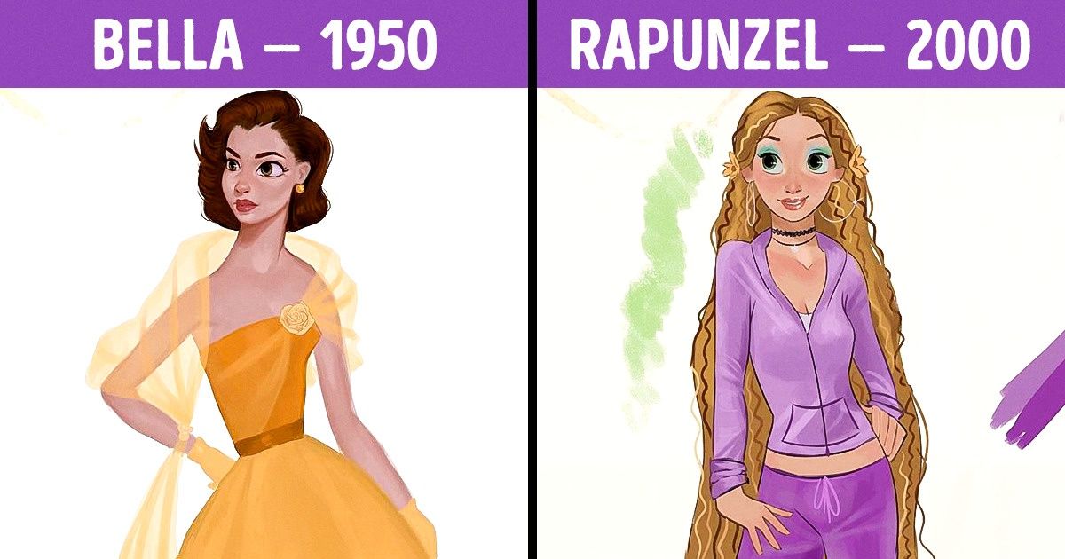 Artista vistió a las princesas de Disney con atuendos de los años 1910 a 2000 y nos hizo enamorar de lo vintage Artista vistió a las princesas de Disney con atuendos de los años 1910 a 2000 y nos hizo enamorar de lo vintage