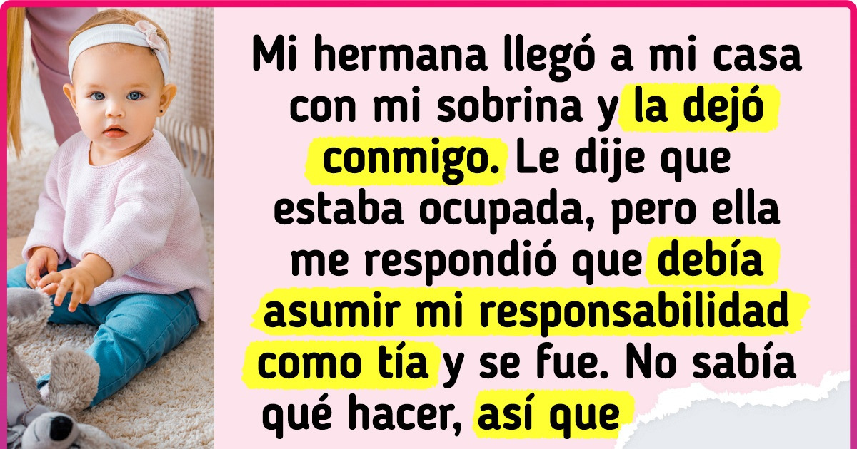 Me encargaron cuidar a mi sobrina, pero yo preferí irme con mis amigos