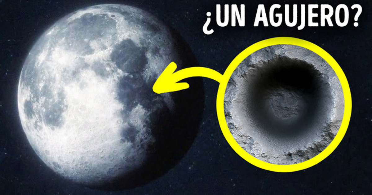 Un agujero gigante en la luna puede conducir a un sistema secreto de túneles Un agujero gigante en la luna puede conducir a un sistema secreto de túneles