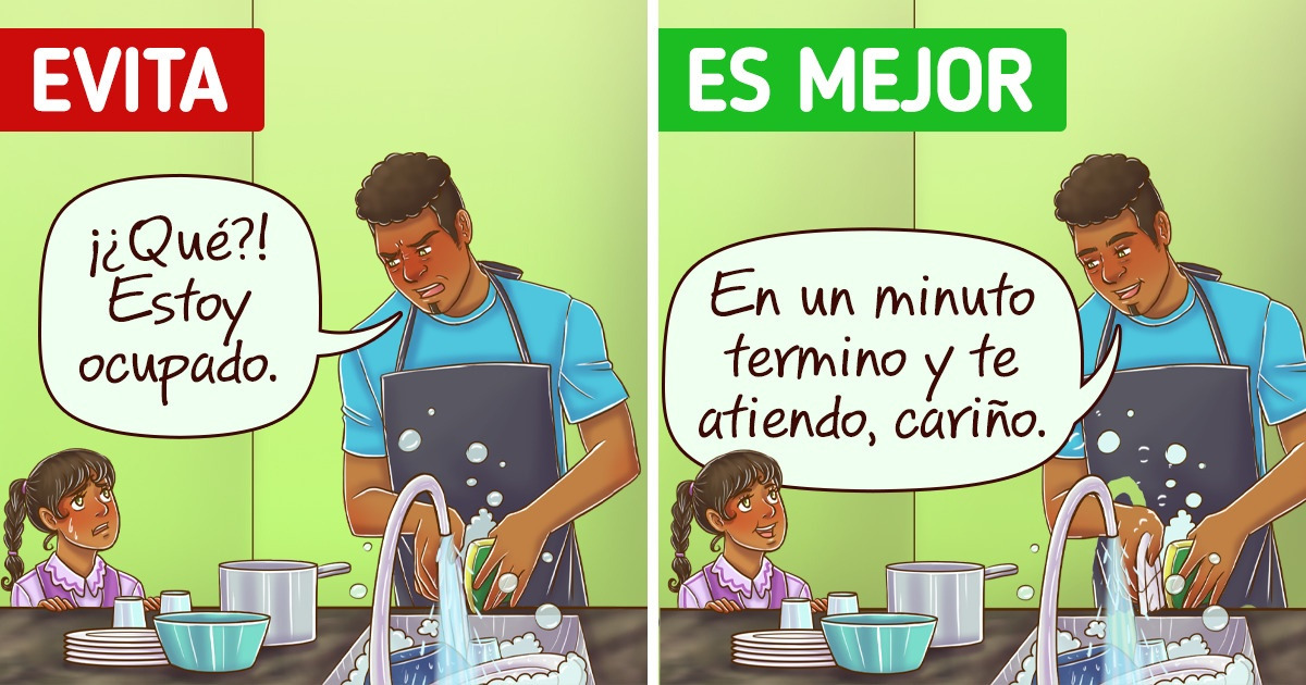 12 Acciones cotidianas que pueden mostrar los padres a sus hijos para darles un buen ejemplo