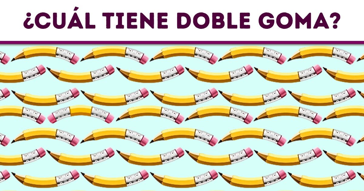 Test: Encuentra los dibujos con partes dobles en menos de 5 segundos